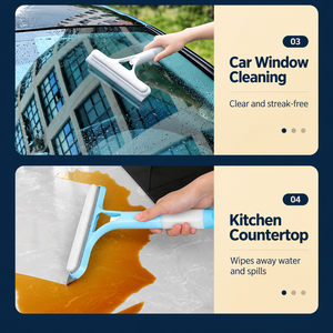 Herramienta de Limpieza de Ventanas 3 en 1, Esponja con Rociador y Limpiacristales para Ventanas de Automóviles, Espejos y Encimeras - Product Image 3