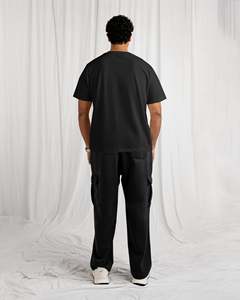 เสื้อยืดแขนสั้นผู้ชาย ทรงหลวม สบายๆ สีพื้นเรียบๆ รับทำแบรนด์  ขายส่งจำนวนมาก - Product Image 4