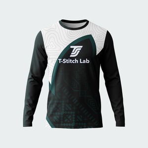 T-shirt personnalisé pour homme à prix raisonnable, 100% polyester, impression par sublimation, séchage rapide, écologique, manches longues - Product Image 1