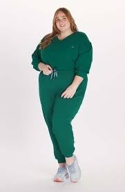 Conjunto de Uniforme Médico de Punto Verde para Mujer, Pantalones de Algodón y Poliéster, Ropa de Trabajo Elástica para Enfermería - Product Image 6