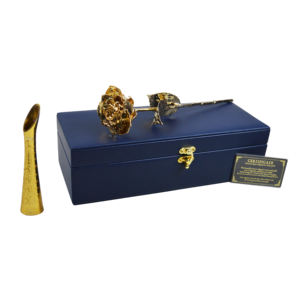 Rose véritable fraîchement confectionnée avec finition plaquée or pur et support en céramique, idéale pour un cadeau d'anniversaire, un cadeau de la Saint-Valentin et le meilleur cadeau pour les couples - Product Image 5