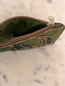 Handmade <b>Beaded</b> zipper coin pouch Boho Style Zipper Coin Purse Custom Embroidered Pouch for Women Craftera Exports - Product Image 5