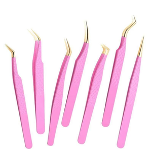 Pinzas Profesionales de Acero Inoxidable para Pestañas con Logotipo Personalizado OEM ODM, Instrumentos de Extensión de Pestañas de Alta Calidad - Product Image 2