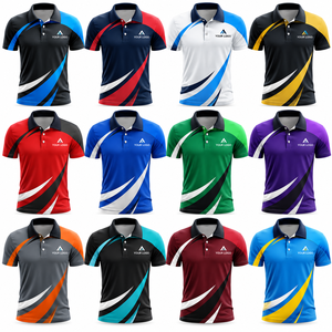 Camiseta Polo Deportiva Personalizada para Hombre, de Secado Rápido, Transpirable, Manga Corta, Sublimada, para Entrenamiento Deportivo, OEM, Marca Privada, Ropa de Equipo - Product Image 2