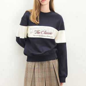 Sweat-shirt classique à col rond en coton 100% pour femmes, coupe décontractée, tissu respirant, sweat-shirt d'hiver pour streetwear - Product Image 2
