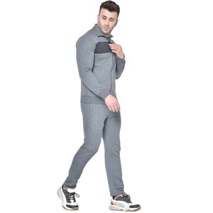 Chándal de gimnasio Chaqueta de lana para hombre y pantalones de jogging Chándal de sudor Traje de sudor liso Traje deportivo - Product Image 3
