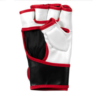 Gants de MMA en cuir PU de haute qualité en blanc, rouge et noir - Nouveau design à prix raisonnable, bon fournisseur pour les arts martiaux et la boxe - Product Image 3