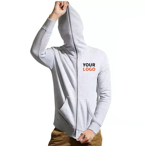 Sudadera con capucha y cremallera para hombre, negra, con diseño de máscara, informal, de forro polar, para invierno, corte regular - Product Image 6