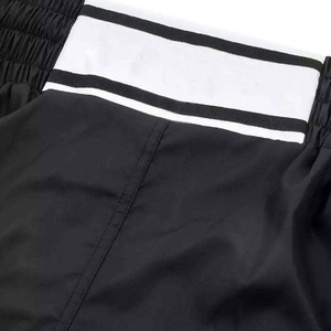 Pantalones Cortos de Boxeo para Hombre, Color Negro y Blanco, Corte Holgado, Transpirables, Ligeros, de Secado Rápido, para Artes Marciales, Deporte para Adultos - Product Image 2