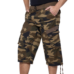 Pantalon capri homme 100% coton, style nouveau, longueur sous le genou, respirant, multi-poches, pour le travail estival. - Product Image 5