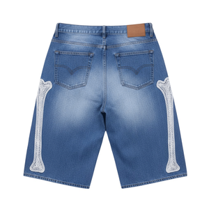 Fabricante de Shorts de Mezclilla con Pedrería de Marca Privada, Soluciones Personalizadas de Embellecimiento, Empaque, Muestras y Etiquetado - Product Image 2