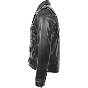 New Fashionable Leather <b>Jacket</b> for Men Customized Logo Casual Style <b>Zipper</b> Genuine Leather <b>Jacket</b> For sale in low price - Product Image 6