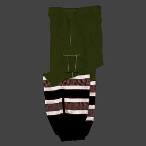 กางเกงนิรภัยคุณภาพสูง ผ้าฝ้าย 100% สำหรับผู้ชาย สะท้อนแสง Hi Vis ระดับ 2 ไฟ LED กันน้ำ 2 สี หลายกระเป๋า พร้อม OEM - Product Image 4