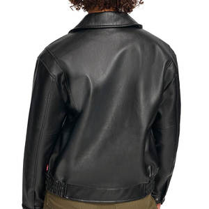 Veste en cuir pour femme avec logo personnalisé imprimé, couleur unie, streetwear, prix bas, veste en cuir pour femme - Product Image 4