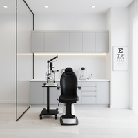 Chaise d'examen ophtalmique et de chirurgie ophtalmique à succès, économique, avec pédale – Unité de réfraction ophtalmique