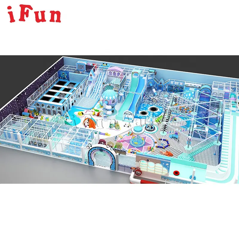 Ifun New 3D thiết kế lớn chất lượng cao trẻ em người lớn sân chơi trong nhà trẻ em mềm chơi mê cung thiết bị sân chơi ở Quảng Châu