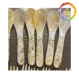 Cuchara de nácar, utensilio de concha natural para postre, café, té y decoración del hogar - Product Image 6