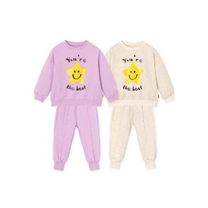 Ensemble de vêtements pour filles OZKIZ de style coréen, 100% coton, ensemble tendance en gros pour 2 à 6 ans, pour le printemps/l'automne - Product Image 1