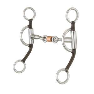 Mors à joues pleines de luxe pour cheval, mors à anneaux mobiles, mors de correction articulé, bijoux équestres pour cheval - Product Image 4