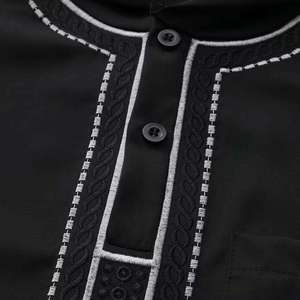 OEM Service Breathable <b>Men</b> Jubbah Thobes New Style Islamic Clothing Arabic Style <b>Men's</b> Jubba <b>Thobe</b> - Product Image 5