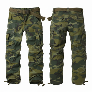 Custom Camouflage Clothing Manufacturer Cargo Pants Premium Quality Multi Pocket Cotton Polyester Style Outdoor Casual <b>Trousers</b> - Product Image 5