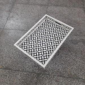 Elegante Bandeja Hecha a Mano con Incrustaciones de Hueso para Servir, Decoración del Hogar, Regalo Ecológico Premium - Product Image 1