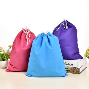 Bolsa Deportiva de Poliéster Lisa con Cordón, Bolsa de Almacenamiento Portátil en Colores Rosa, Azul y Morado, para Uso en Exteriores, al Mejor Precio - Product Image 1