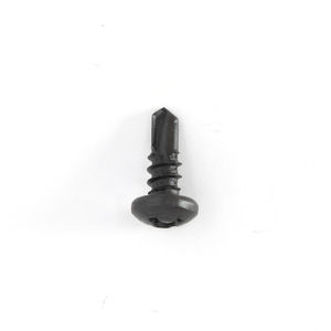 PDC 11 Tornillo de cabeza plana de acero al carbono recubierto de negro con punta de taladro Phillips, rosca gruesa, pulgadas, grado 4.8/6.8 DIN/ISO - Product Image 3