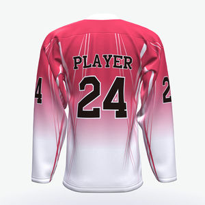 Maillots de hockey sur glace personnalisés de haute qualité, vêtements de hockey unisexes, service OEM, vente en gros, matière polyester respirante et à séchage rapide - Product Image 4