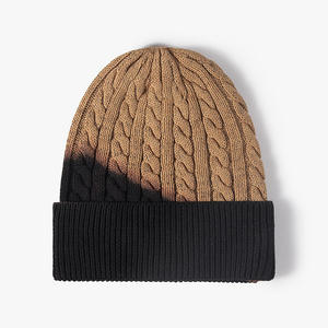 Customizable Cotton <b>Beanie</b> Caps Warm Winter Knitted Caps for Men and <b>Women</b> Factory Wholesale Caps jacquard - Product Image 6