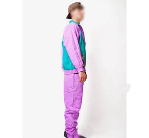 Sublimated Nylon Windbreaker <b>Set</b> Custom Wholesale USA Casual Autumn Jacket Pants Printed Urban Street Outfit Factory Supplier - Product Image 5