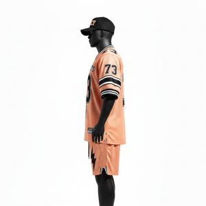 Men Football Jersey Shorts <b>Set</b> Lightweight Moisture Wicking Mesh GSM Color Block Panel Custom Printed Logo short <b>set</b> for men's - Product Image 3