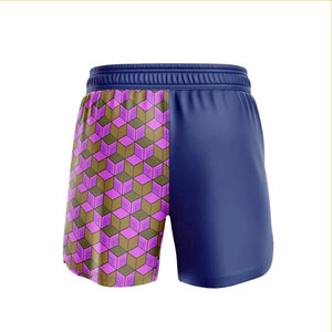 Shorts de boxe décontractés pour hommes, respirants, à séchage rapide, extensibles, avec logo personnalisé sur le devant, 100 % polyester, pour les arts martiaux. - Product Image 4