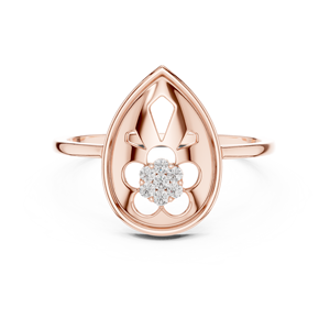 Bague de fiançailles solitaire 10K en argent avec pierre centrale CZ - Product Image 2