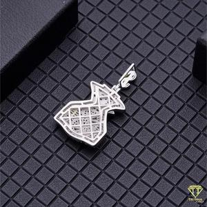 Colgante de Bolsa de Dinero con Diamante Moissanite VVS en Plata de Ley 925, Joyería Hip Hop - Product Image 3
