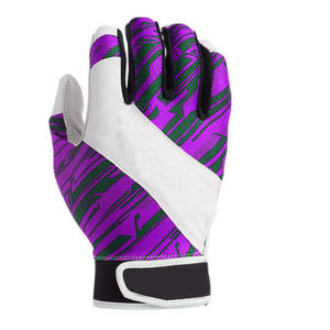 High Quality Custom Design Digital Leather Baseball Batting Gloves Professional Unisex <b>Snap</b> Closure Lightweight Durable - Product Image 1