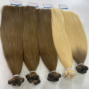 ผมต่อแบบเวฟท์สุดฮิต 100% ผมแท้เวียดนาม สีบลอนด์ ตรง คุณภาพสูง ความยาวเต็ม ดับเบิ้ลดรอน - Product Image 3