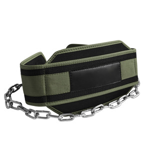 Heavy Duty Breathable Eco-Friendly Adjustable Neoprene Dip <b>Belt</b> Steel <b>Chain</b> for Weightlifting Strength Training Gym Fitness - Product Image 1