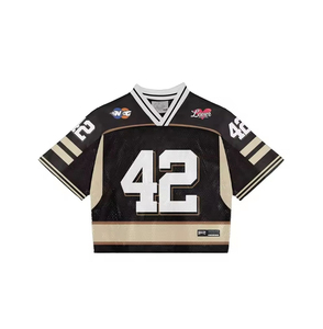 Camiseta Deportiva Estilo Hockey Euphoric, Cuello en V, Manga Corta, Malla Transpirable, Estampado Sublimado, Unisex, Adulto, Corte Regular, 100% Poliéster - Product Image 4