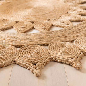 Alfombra y Tapete de Yute Hechos a Mano Ecológicos de Alta Calidad, Tamaño Personalizado, Precio Económico, Decoración del Hogar - Product Image 4