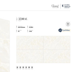 Carreaux de porcelaine brillants de qualité supérieure, grandes dimensions 800x1600, 1200x1800, 750x1500 mm, pour murs, sols et façades extérieures - Product Image 1