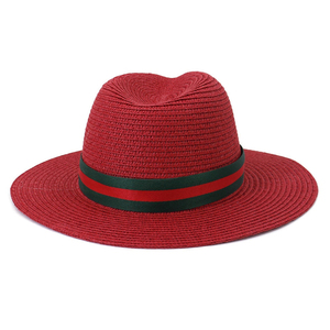 Regular Premium Wholesale Factory Handmade Natural Straw Fedora Luxury <b>Western</b> Summer Sun <b>Hat</b> Image Beach Outdoor - Product Image 2