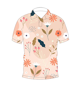 Camisa Polo con Estampado Floral Pastel para Hombre, Camiseta de Verano de Manga Corta, Cuello Casual con Botones, Transpirable y Ligera - Product Image 4