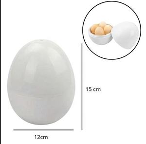 Olla para Cocer Huevos en Microondas – Cocedor de Huevos para Microondas con Capacidad para 4 Huevos y Tapa, Tazón para Cocer Huevos al Vapor Rápido y Fácil para la Cocina - Product Image 1