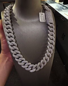 Collier chaîne en argent sterling 925 avec diamants Moissanite VVS, best-seller de la mode, pour les fêtes, les mariages et le quotidien, à bon prix - Product Image 1