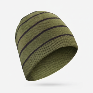 Bonnet unisexe personnalisé en acrylique rayé, tricot côtelé, pour adultes, usage décontracté, ski et plein air, circonférence de la tête 56-58 cm - Product Image 3