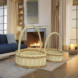 Fibras de ratán blancas y marrones de primera calidad, 100% tejidas a mano. Ideales para frutas, aperitivos, confitería, arreglos florales o decoración del hogar. - Product Image 6