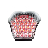 Luz Trasera LED MOFUNS ABS+PC con Luz de Señal de Giro para K1200R Sport 2005~2008 (Lente Ahumada/Transparente, Certificación E-mark)