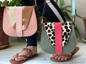 รีไซเคิลหนังพิมพ์สัตว์กระเป๋าถือหนังที่มีสีสันกระเป๋าสะพายผู้หญิงกระเป๋าหนัง - Product Image 2