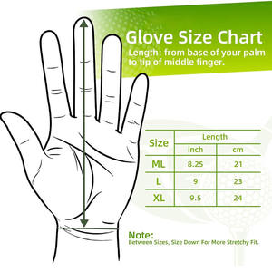 Gants de golf professionnels pour hommes, antidérapants, respirants, évacuant l'humidité, sensation agréable, cuir de mouton Nappa naturel, légers, noirs - Product Image 6